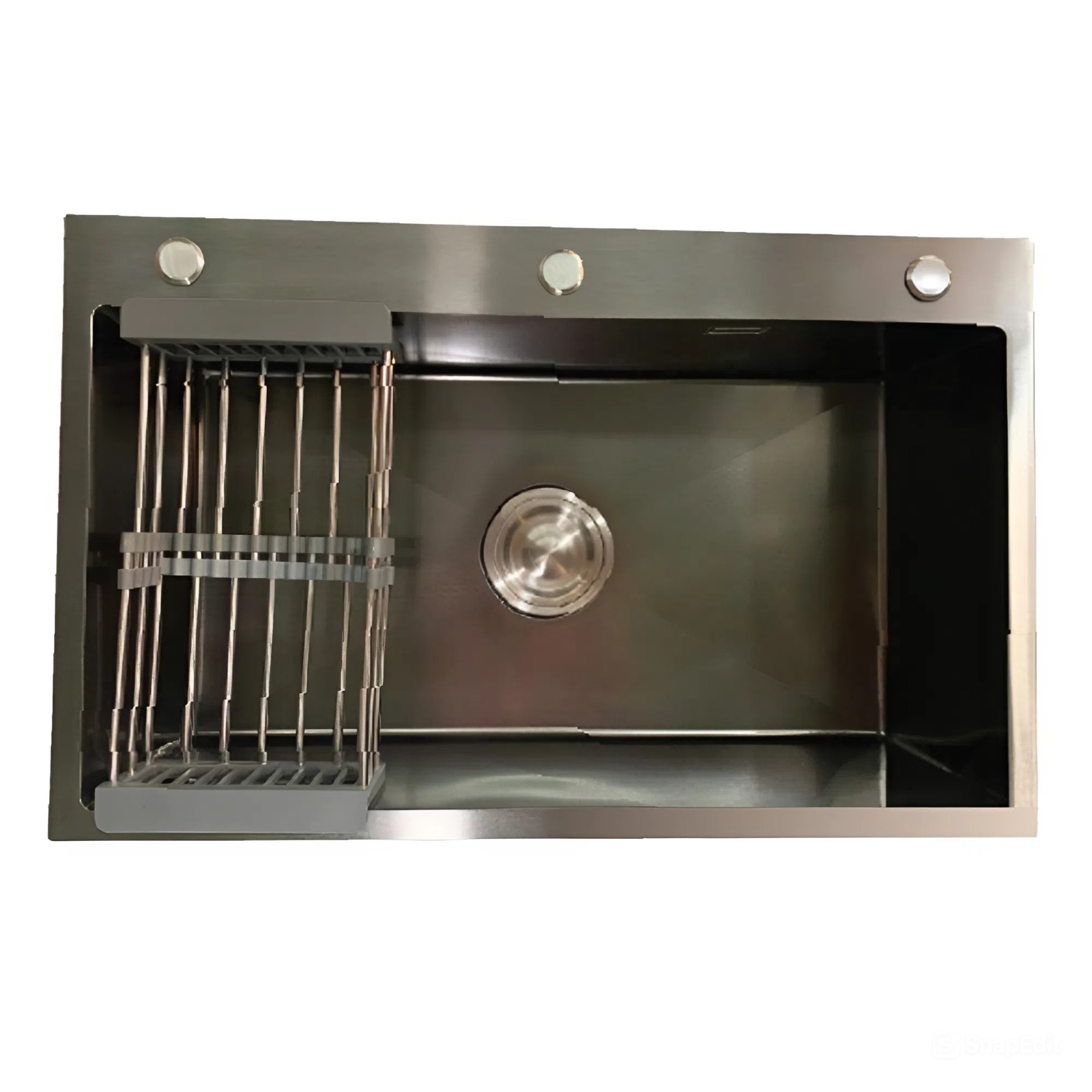 Chậu chén 1 hố phủ nano đen 80x50 cm HITA HD8050ND