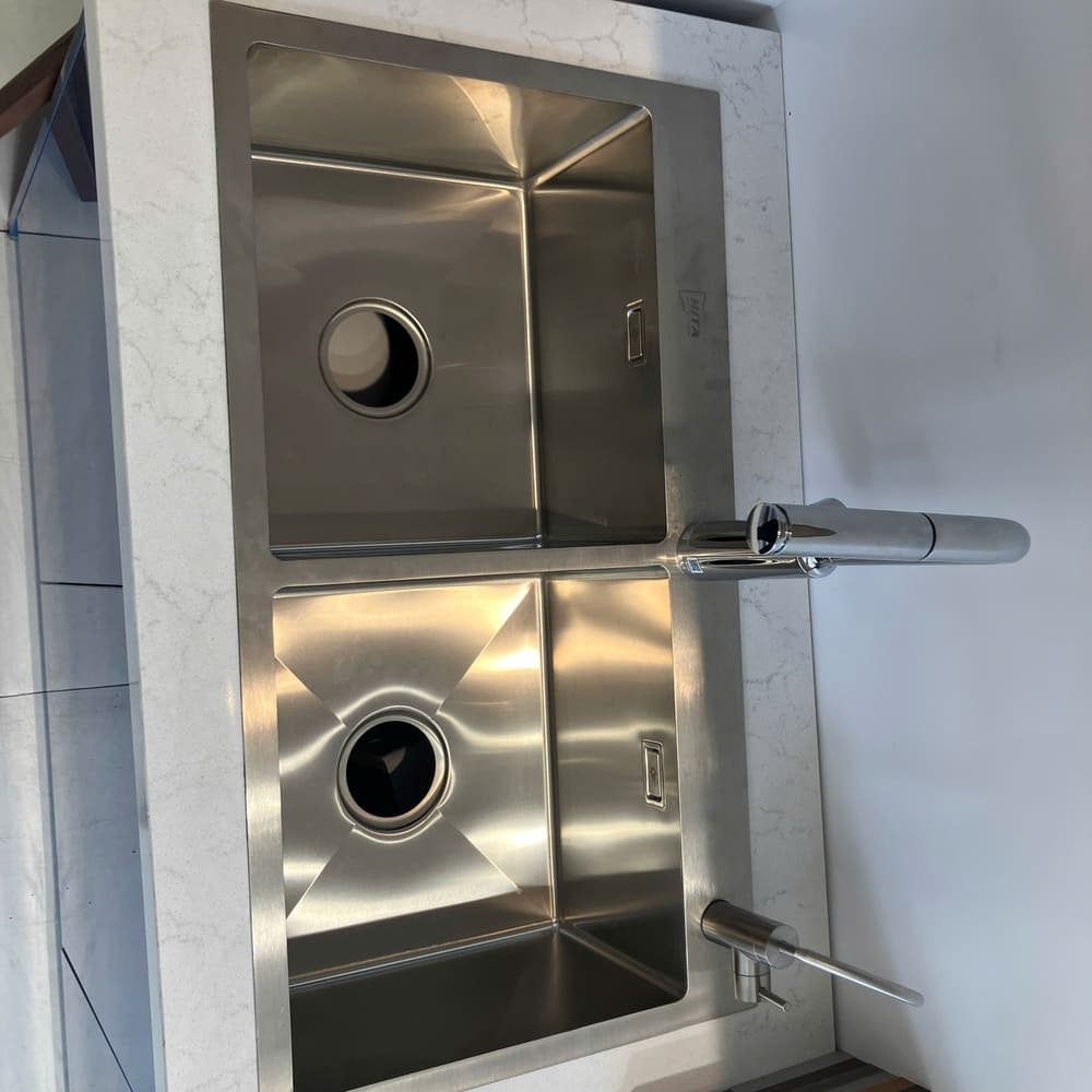 Chậu chén 2 hố 82x45 cm HITA HD8245C