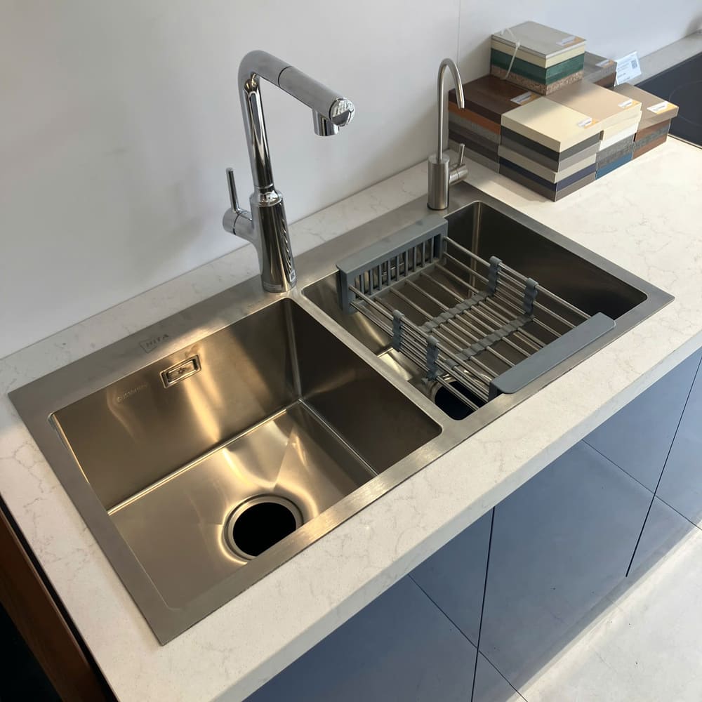 Chậu chén 2 hố 82x45 cm HITA HD8245C