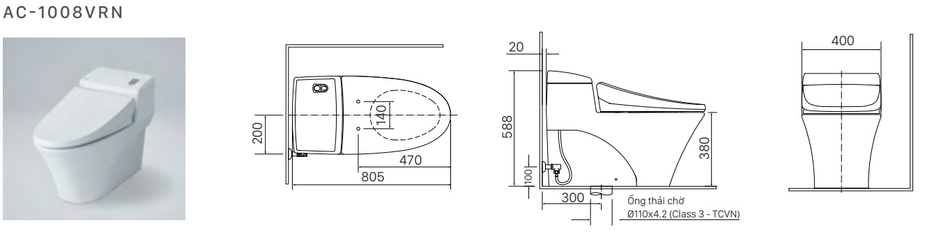 Bồn cầu AC-1008