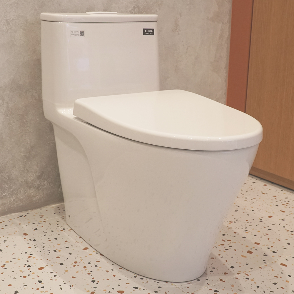 Bồn cầu 1 khối INAX AC-989VN (AC989VN) nắp đóng êm