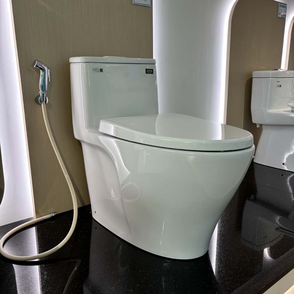 Bồn cầu 1 khối INAX AC-989VN (AC989VN) nắp đóng êm