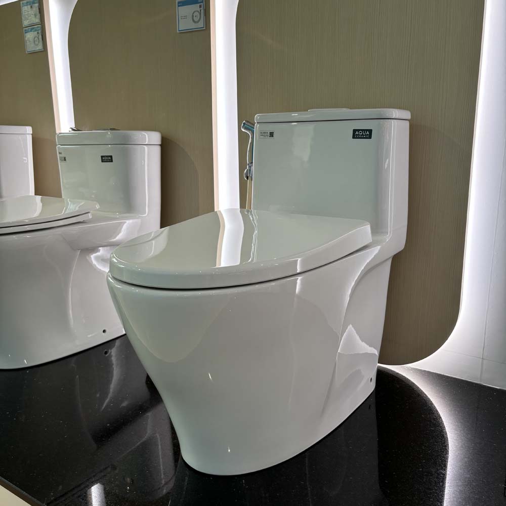 Bồn cầu 1 khối INAX AC-989VN (AC989VN) nắp đóng êm