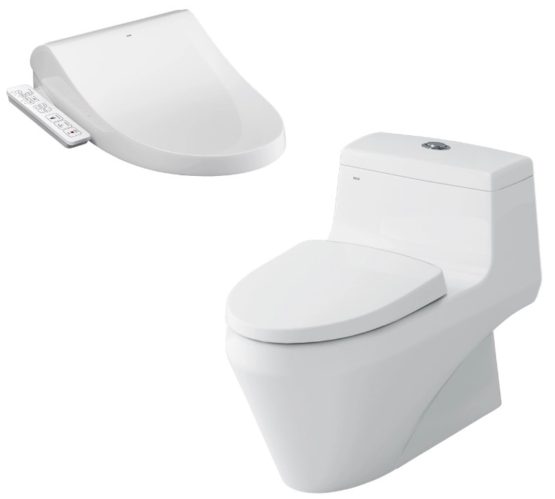 Bồn cầu 1 khối nắp điện tử INAX AC-1035 CW-H18VN