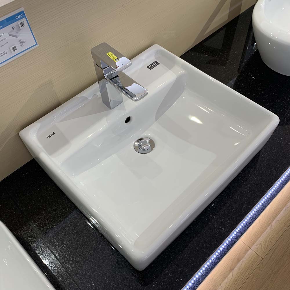 Chậu rửa lavabo đặt bàn INAX AL-293V (AL293V) (AL-293VFC) men Aqua Ceramic