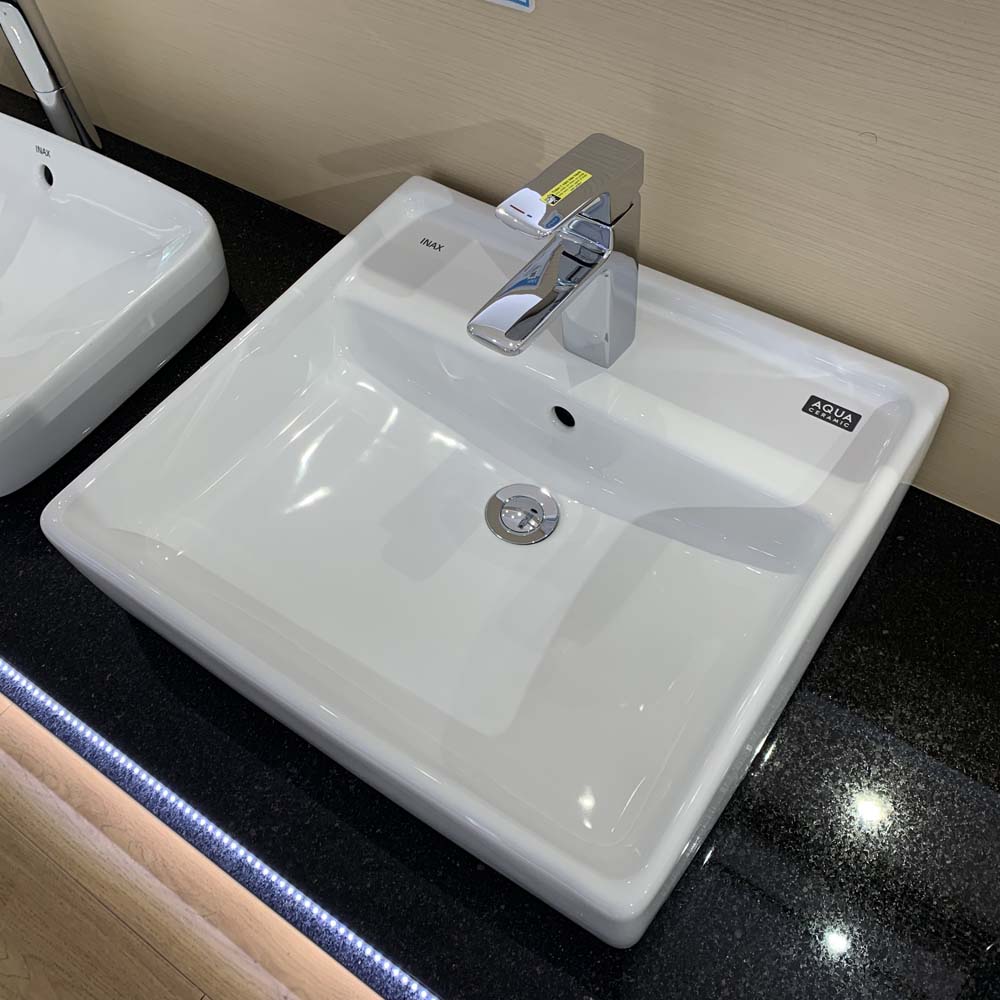 Chậu rửa lavabo đặt bàn INAX AL-293V (AL293V) (AL-293VFC) men Aqua Ceramic