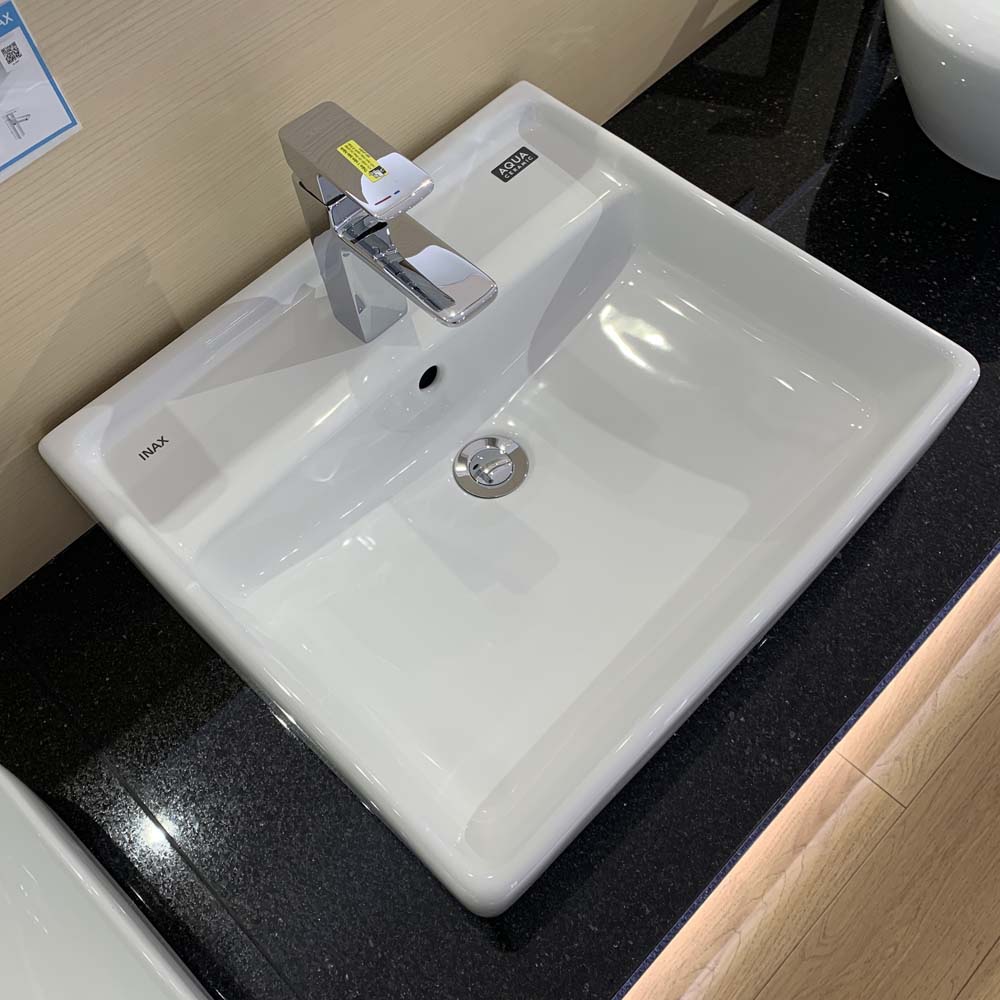 Chậu rửa lavabo đặt bàn INAX AL-293V (AL293V) (AL-293VFC) men Aqua Ceramic