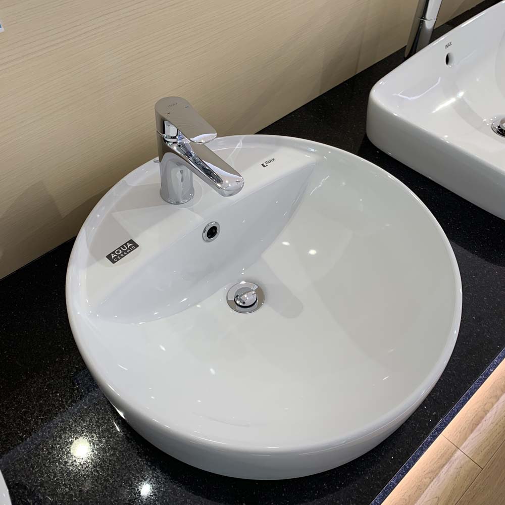 Chậu rửa lavabo đặt bàn INAX AL-294V (AL294V) (AL-294VFC) men Aqua Ceramic