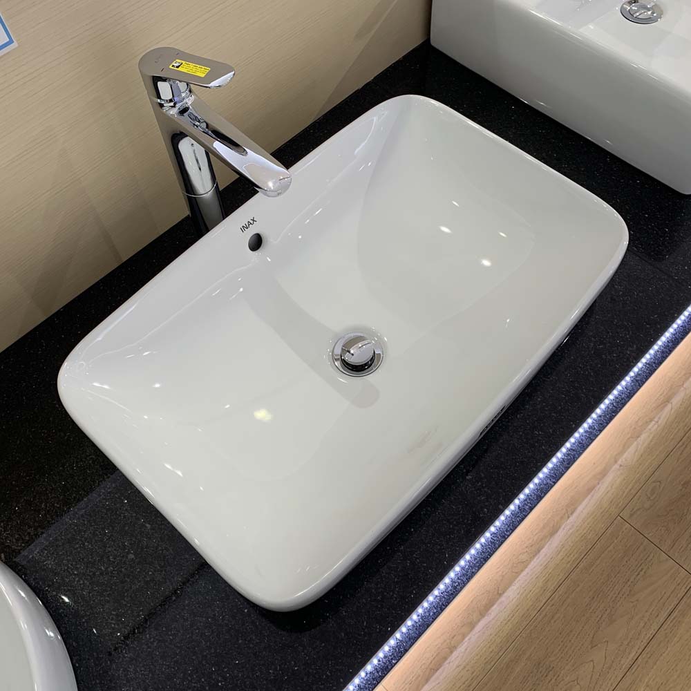 Chậu rửa lavabo đặt bàn INAX AL-299V (AL299V) men Aqua Ceramic