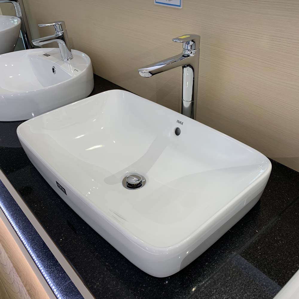 Chậu rửa lavabo đặt bàn INAX AL-299V (AL299V) men Aqua Ceramic