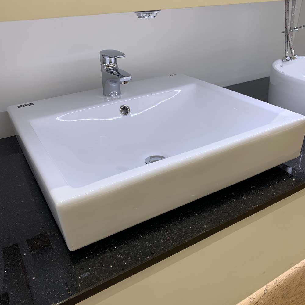 Chậu rửa lavabo đặt bàn INAX AL-536V (AL536V) (AL-536VFC) men Aqua Ceramic