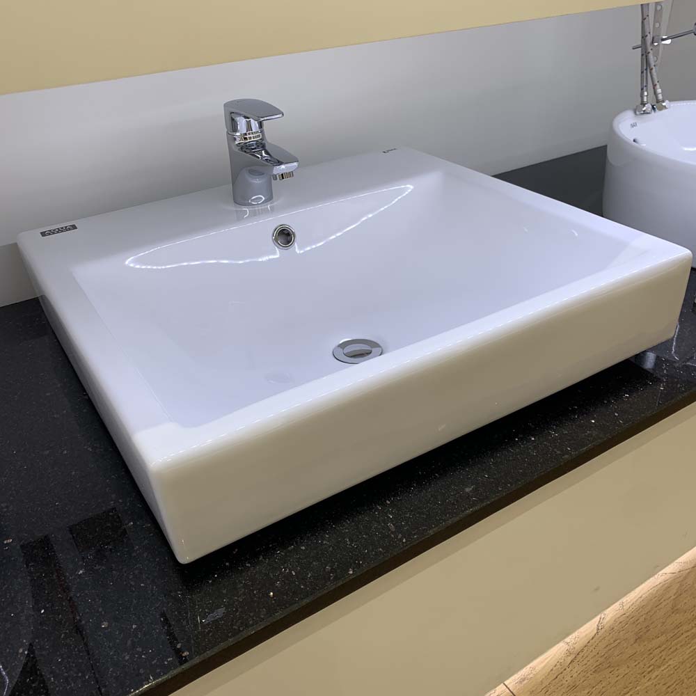 Chậu rửa lavabo đặt bàn INAX AL-536V (AL536V) (AL-536VFC) men Aqua Ceramic