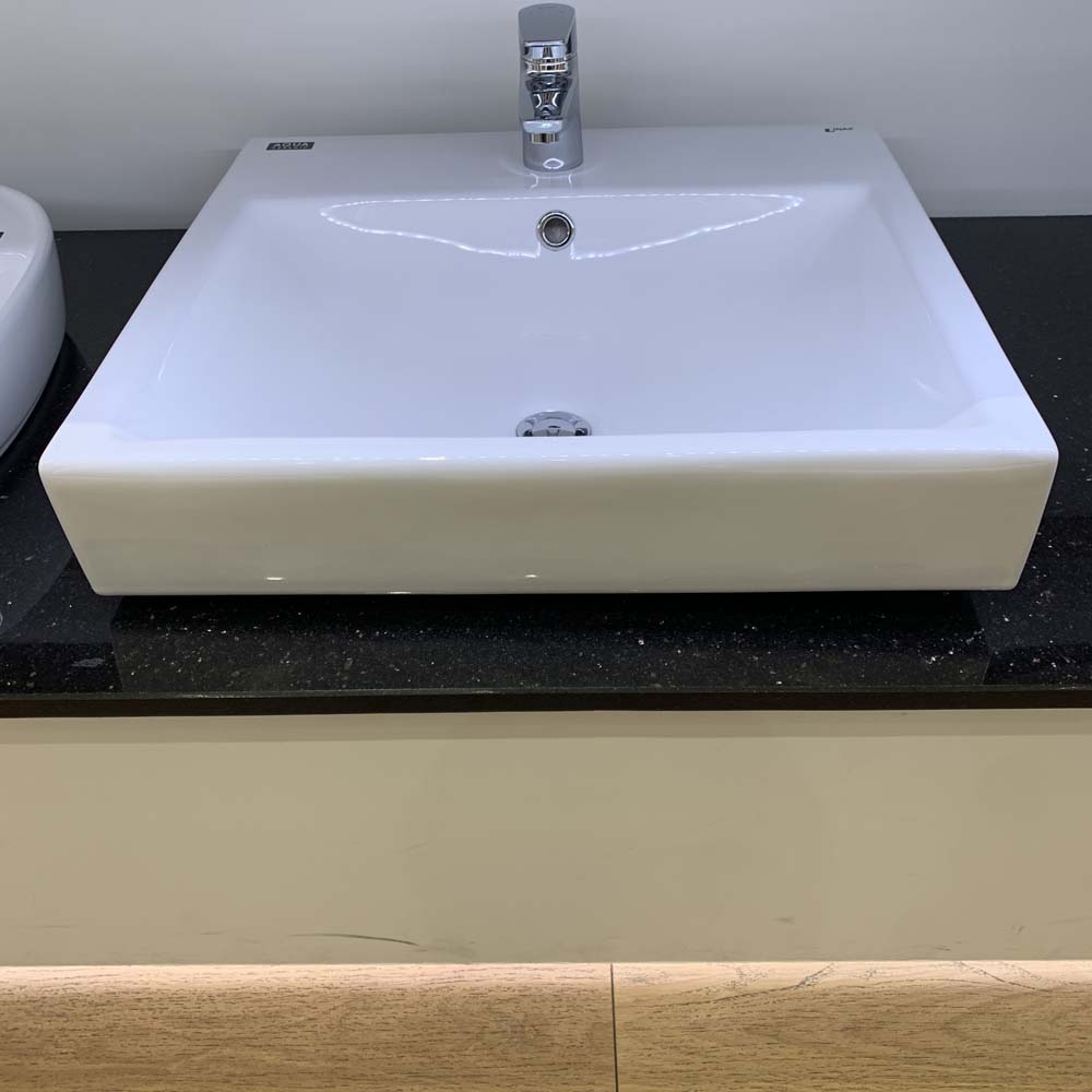 Chậu rửa lavabo đặt bàn INAX AL-536V (AL536V) (AL-536VFC) men Aqua Ceramic