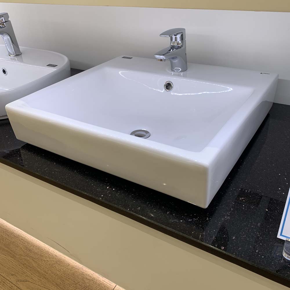 Chậu rửa lavabo đặt bàn INAX AL-536V (AL536V) (AL-536VFC) men Aqua Ceramic