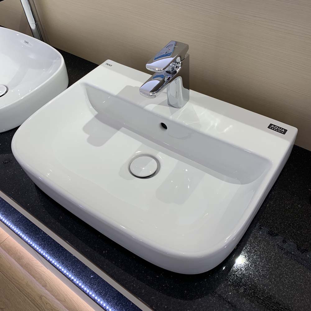 Chậu rửa lavabo đặt bàn INAX AL-632V (AL632V) (AL-632VFC) men Aqua Ceramic