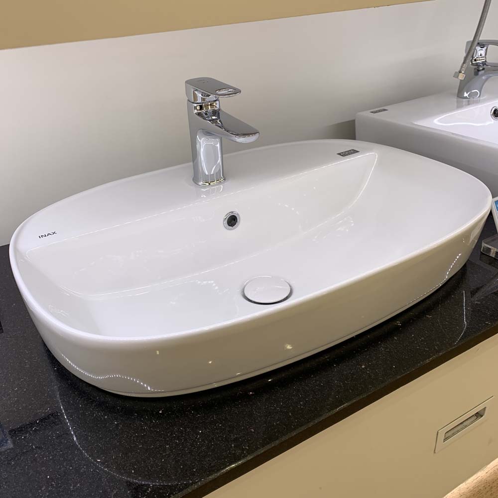 Chậu rửa lavabo đặt bàn INAX AL-652V (AL652V) (AL-652VFC) men Aqua Ceramic