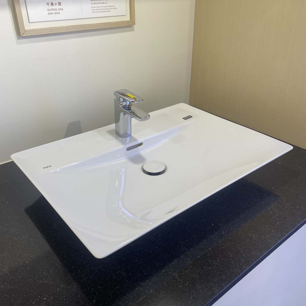 Chậu rửa lavabo đặt bàn INAX AL-S630V (ALS630V) (AL-S630VFC) men Aqua Ceramic