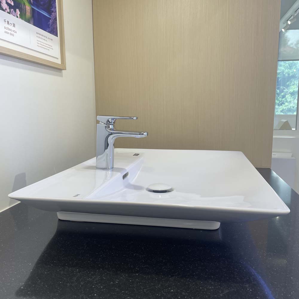 Chậu rửa lavabo đặt bàn INAX AL-S630V (ALS630V) (AL-S630VFC) men Aqua Ceramic