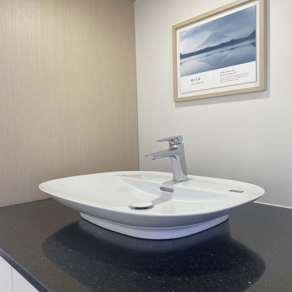 Chậu rửa lavabo đặt bàn INAX AL-S640V (ALS640V) (AL-S640VFC) men Aqua Ceramic