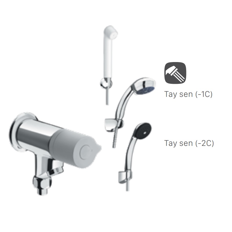 Bộ vòi sen tắm INAX BFV-10 có các tùy chọn với tay sen tắm