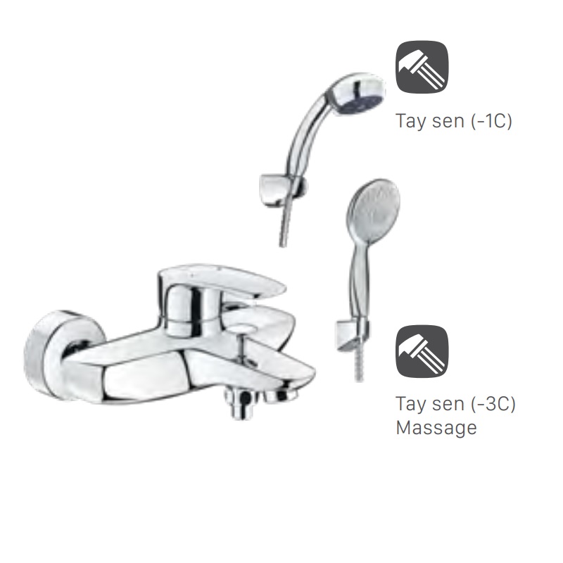 Bộ vòi sen tắm nóng lạnh INAX BFV-213S-3C (BFV213S3C)