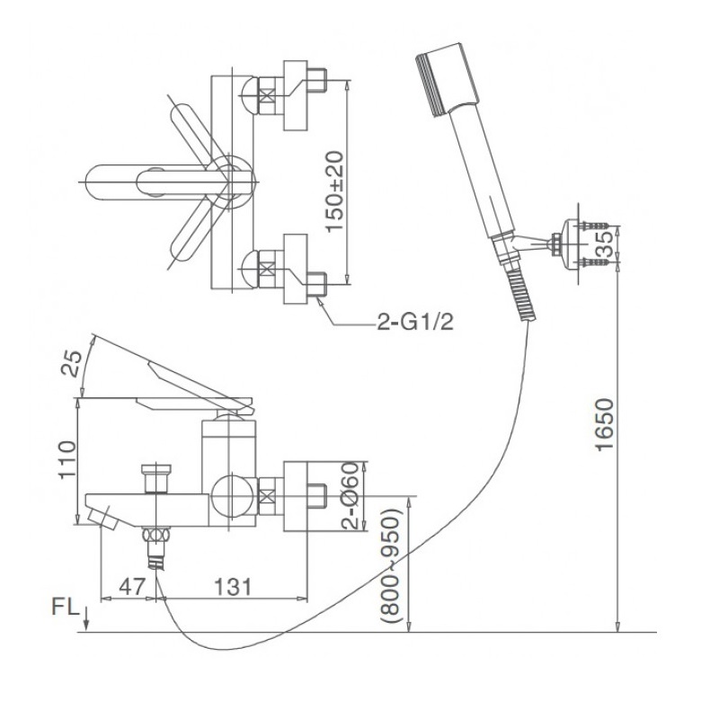 Sen tắm nóng lạnh INAX BFV-4000S-5C (BFV4000S5C)