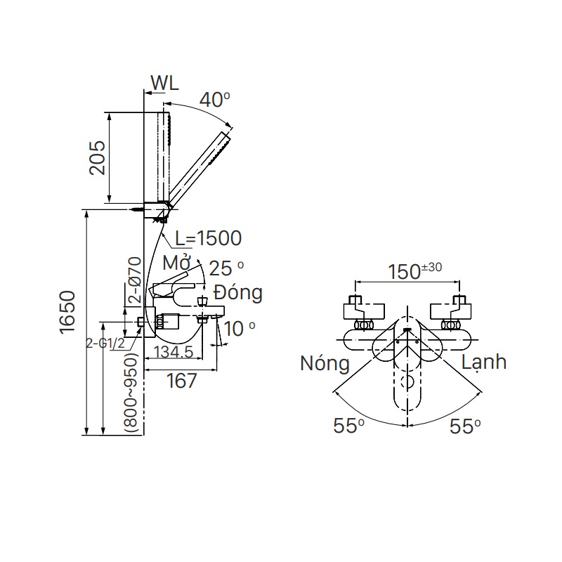 Sen tắm nóng lạnh INAX BFV-6003S (BFV6003S)