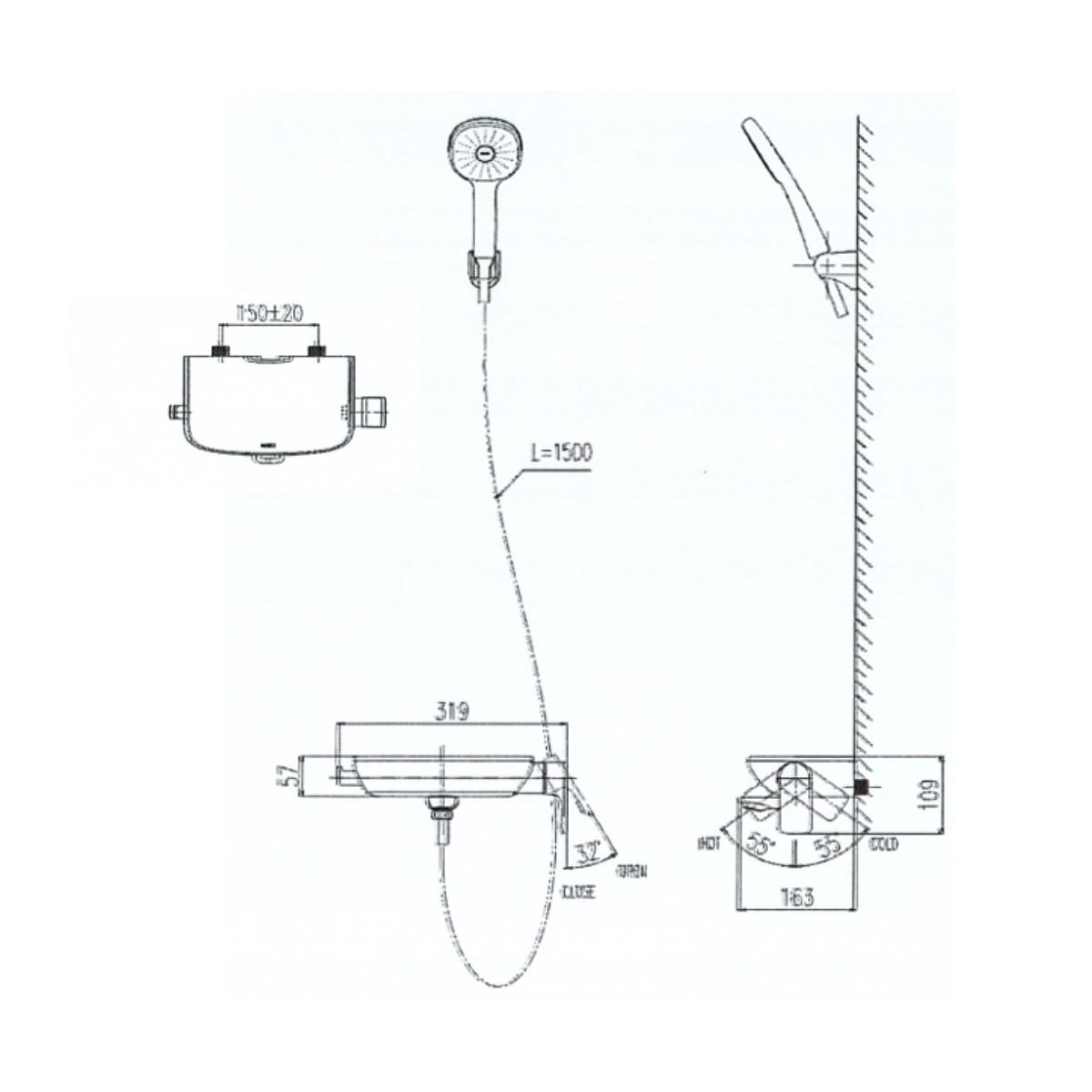 Sen tắm nóng lạnh INAX BFV-613S