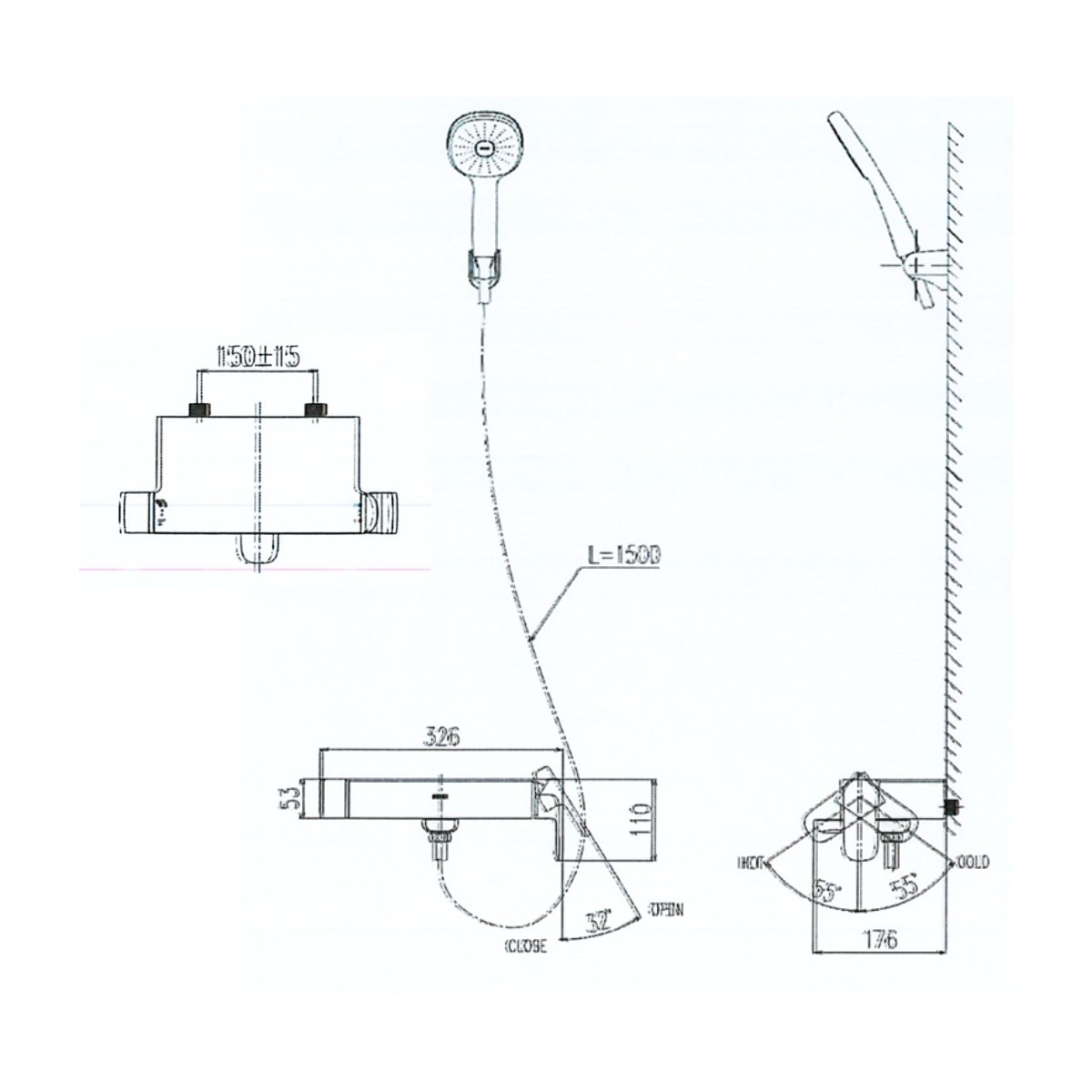 Sen tắm nóng lạnh INAX BFV-633S