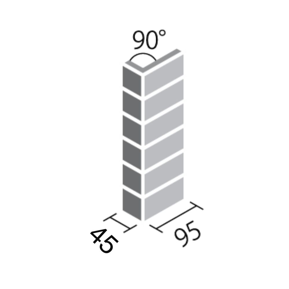 Gạch góc hồ bơi 255/90-14 INAX-255/90-14/POL-B1,B2,B3