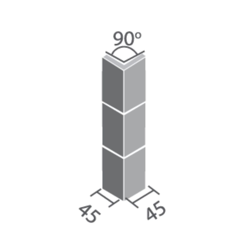 Gạch góc hồ bơi 255/90-15 INAX-255/90-15/POL-B1,B2,B3