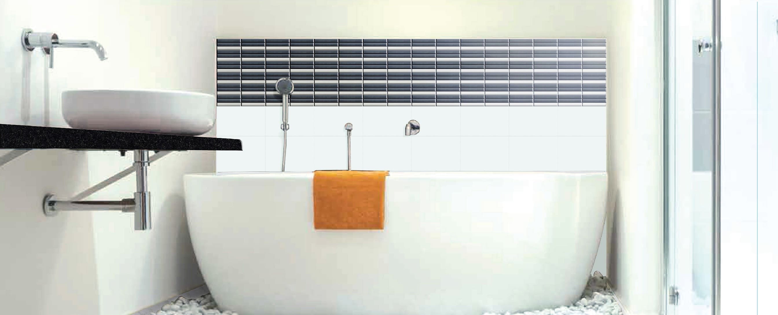 Gạch ốp tường BL-BULLION BORDER INAX IM-1520P1/BL