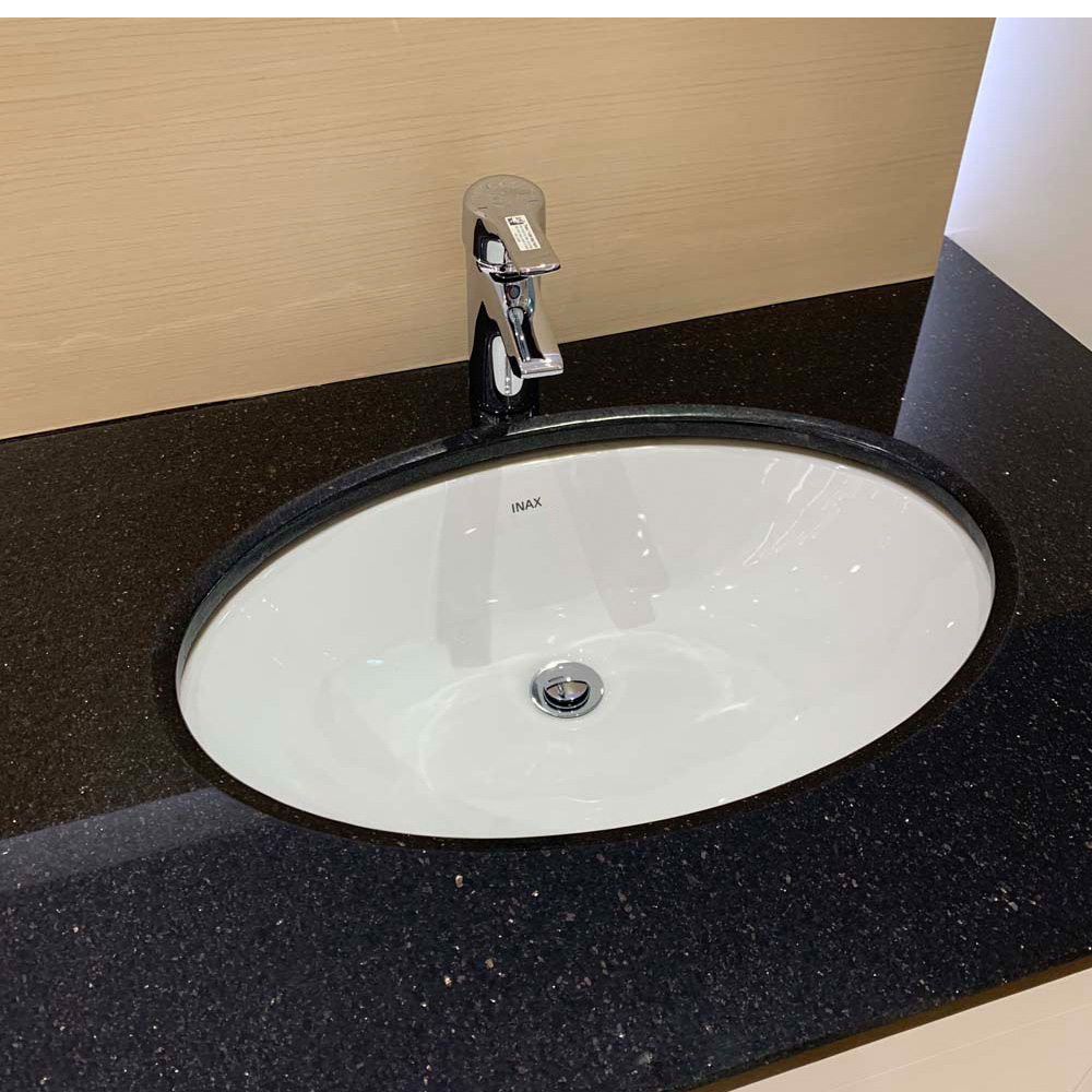 Chậu rửa mặt lavabo âm bàn INAX L-2216V/BW1