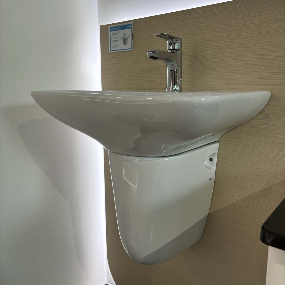 Chậu rửa lavabo treo tường INAX AL-289V (AL289V) (AL-289VFC) men Aqua Ceramic