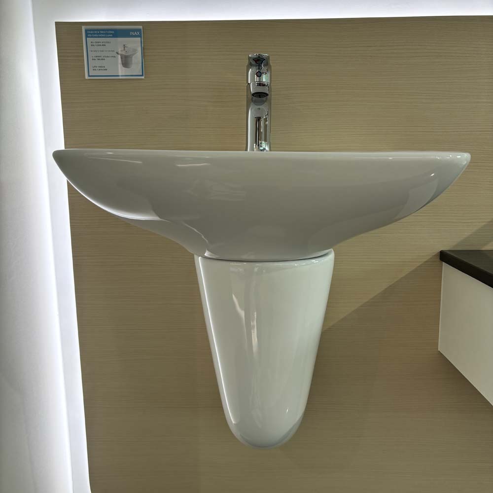 Chậu rửa lavabo treo tường INAX AL-289V (AL289V) (AL-289VFC) men Aqua Ceramic