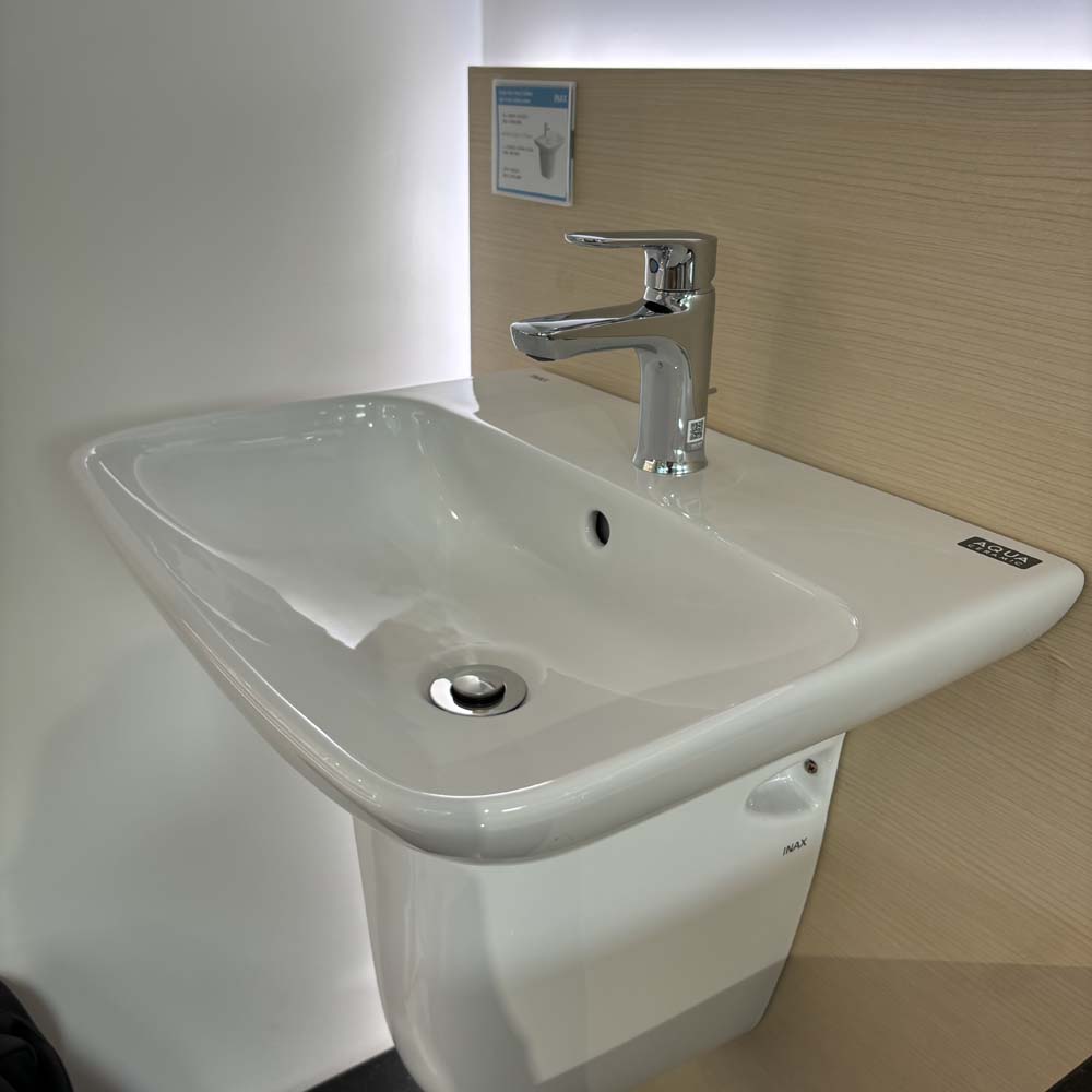 Chậu rửa lavabo treo tường INAX AL-289V (AL289V) (AL-289VFC) men Aqua Ceramic