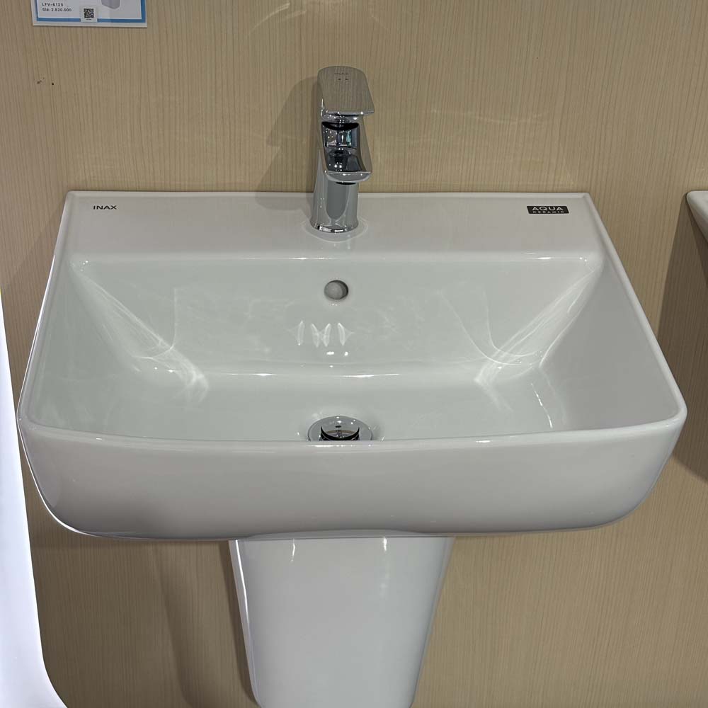 Chậu rửa lavabo treo tường INAX AL-312V (AL312V) (AL-312VFC) men Aqua Ceramic