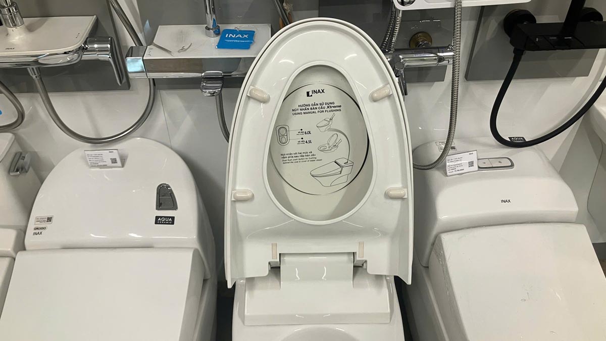 Nắp bồn cầu INAX CF-1008VS/BW1