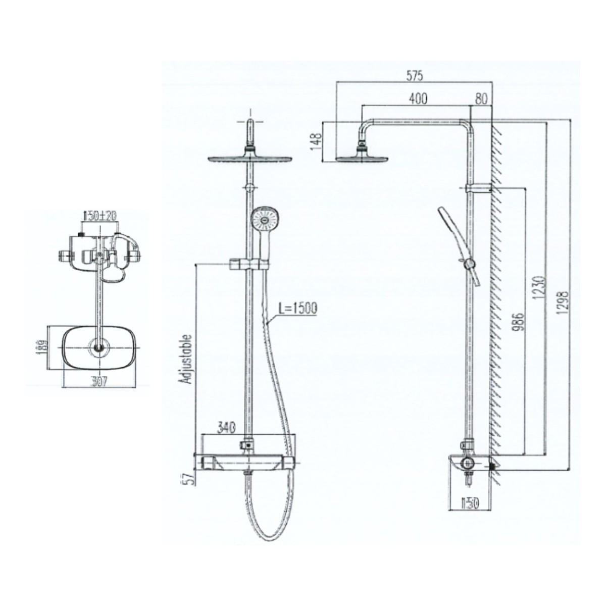 Sen tắm cây nhiệt độ INAX BFV-619T