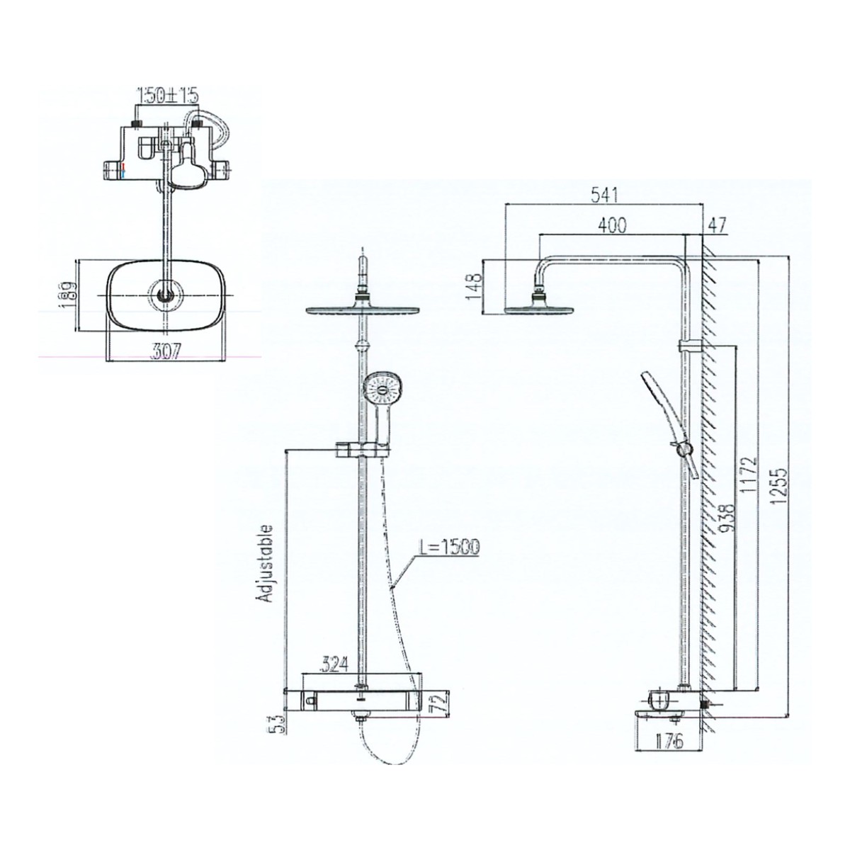 Sen tắm cây nhiệt độ INAX BFV-639T