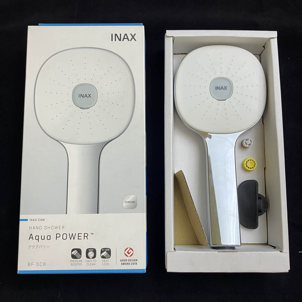 Tay sen tăng áp INAX BF-SC8 (BFSC8) (8C) màu trắng viền mạ Chrome