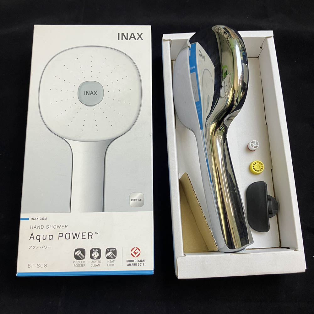 Tay sen tăng áp INAX BF-SC8 (BFSC8) (8C) màu trắng viền mạ Chrome
