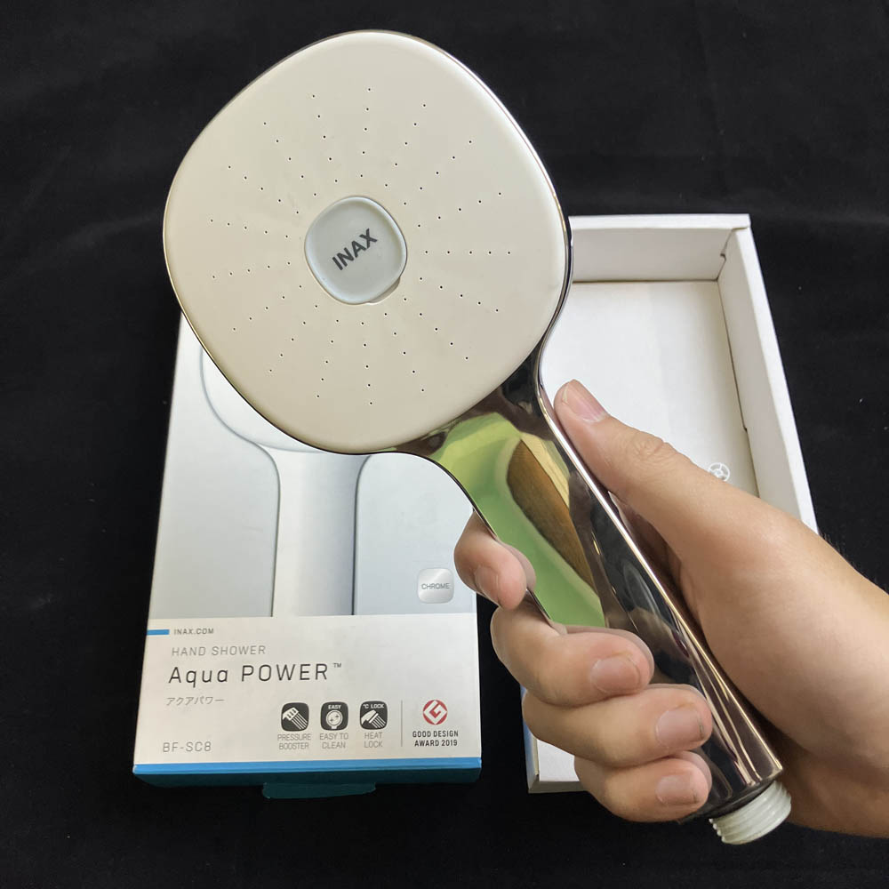 Tay sen tăng áp INAX BF-SC8 (BFSC8) (8C) màu trắng viền mạ Chrome