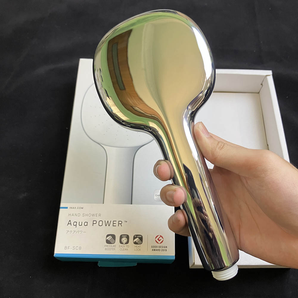 Tay sen tăng áp INAX BF-SC8 (BFSC8) (8C) màu trắng viền mạ Chrome