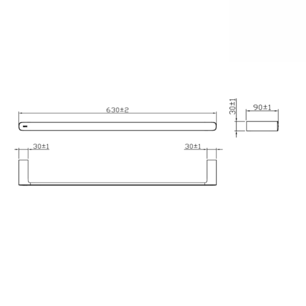 Thanh treo khăn đơn INAX KFS-945V (KFS945V)