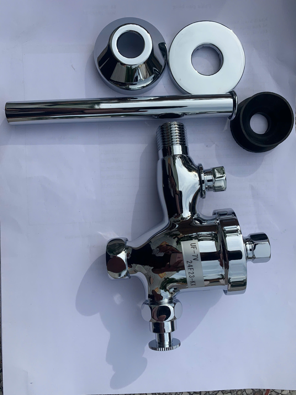 Van Xả Ấn Bồn Tiểu Inax Kiểu Ấn UF-7V (UF7V)