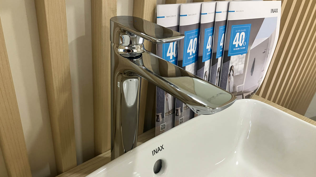 Vòi chậu lavabo nóng lạnh INAX LFV-612SH-2 (LFV612SH2)