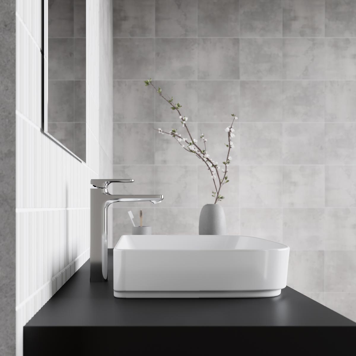 Vòi chậu lavabo nóng lạnh INAX LFV-632SH (LFV632SH)