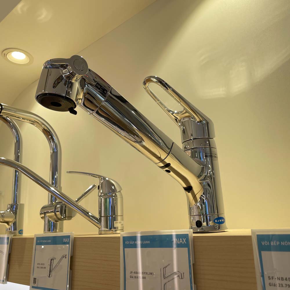 Vòi bếp nóng lạnh đa năng kèm lõi lọc nước INAX JF-AB466SYX (JFAB466SYX)