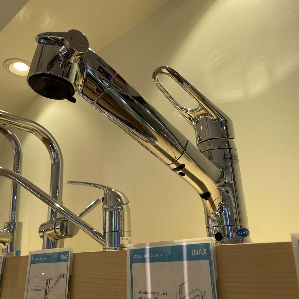Vòi bếp nóng lạnh đa năng kèm lõi lọc nước INAX JF-AB466SYX (JFAB466SYX)